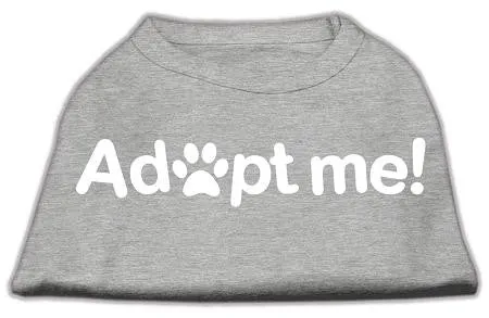 Adopt Me Screen Print Shirt Grey Xxl (18)