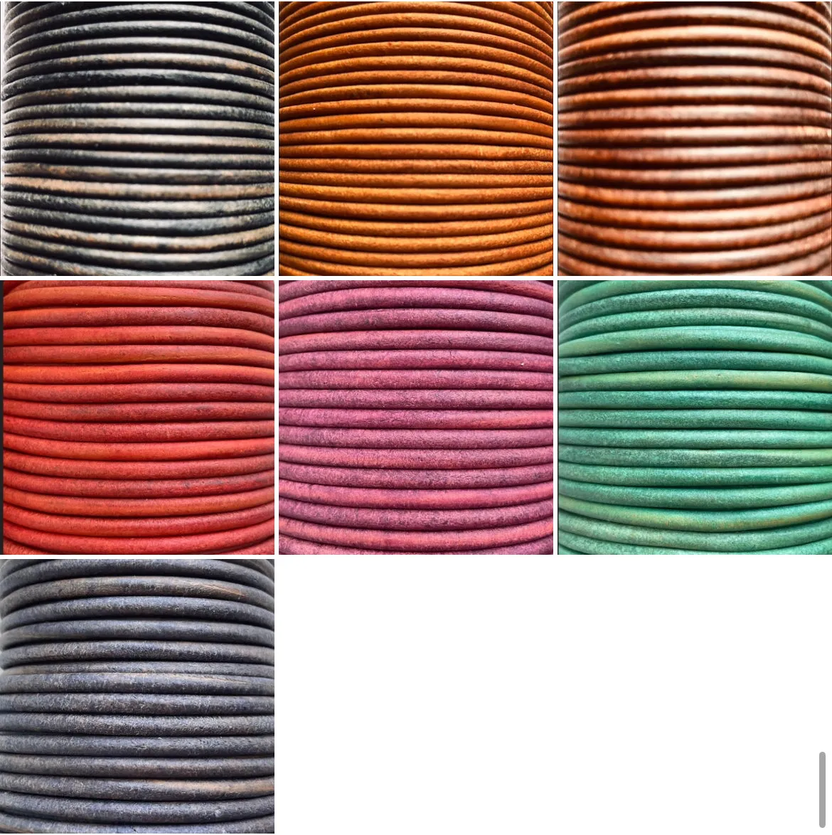 Antique 4mm Round Real Genuine Craft Jewellery Leather String Cord Lace Thong 2m
