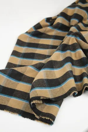 Ares - Plaid Wool Coating | Tan