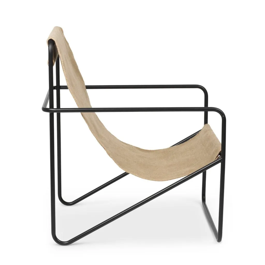 Black Solid Desert Lounge Chair