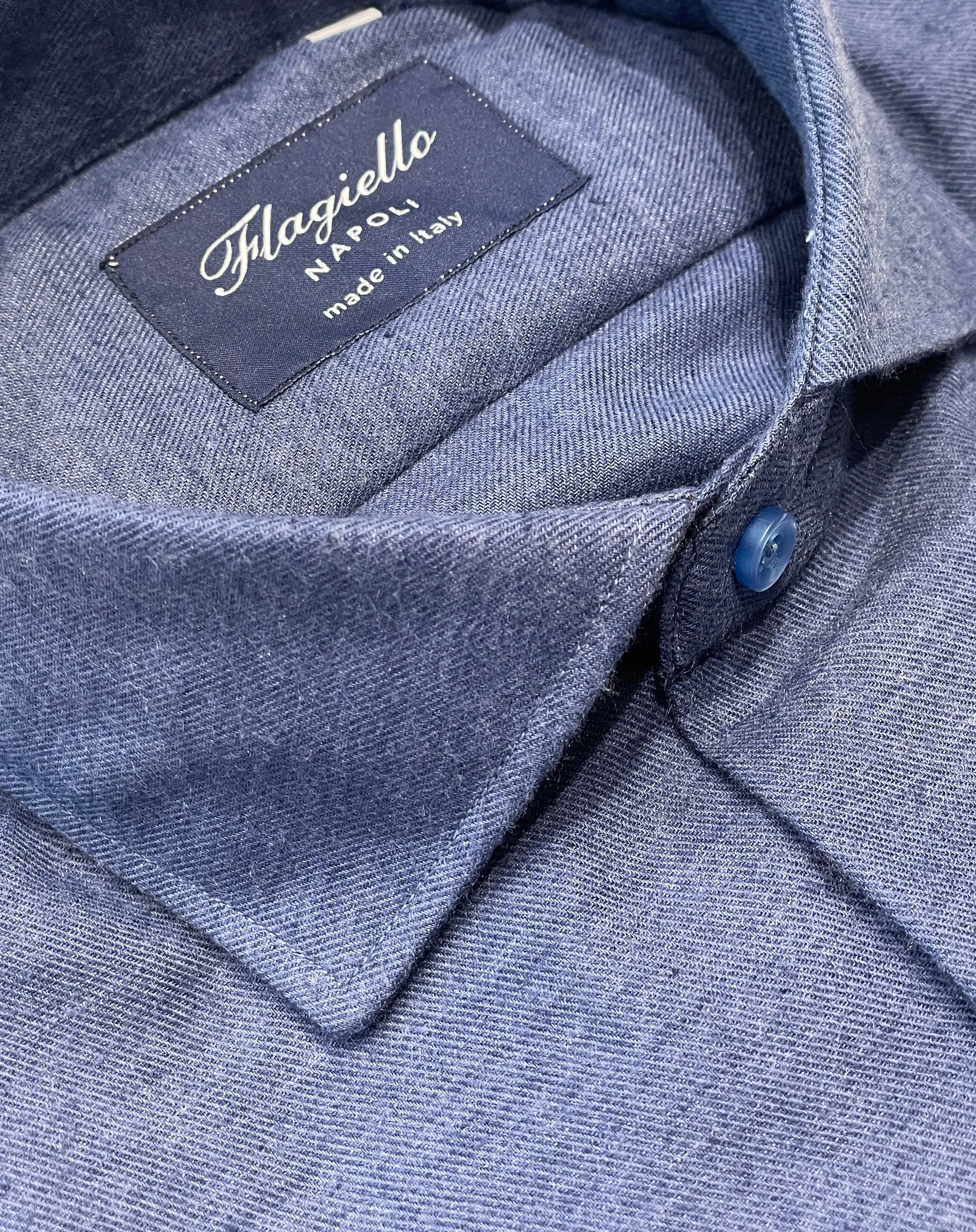 Blue Flannel Cotton Shirt