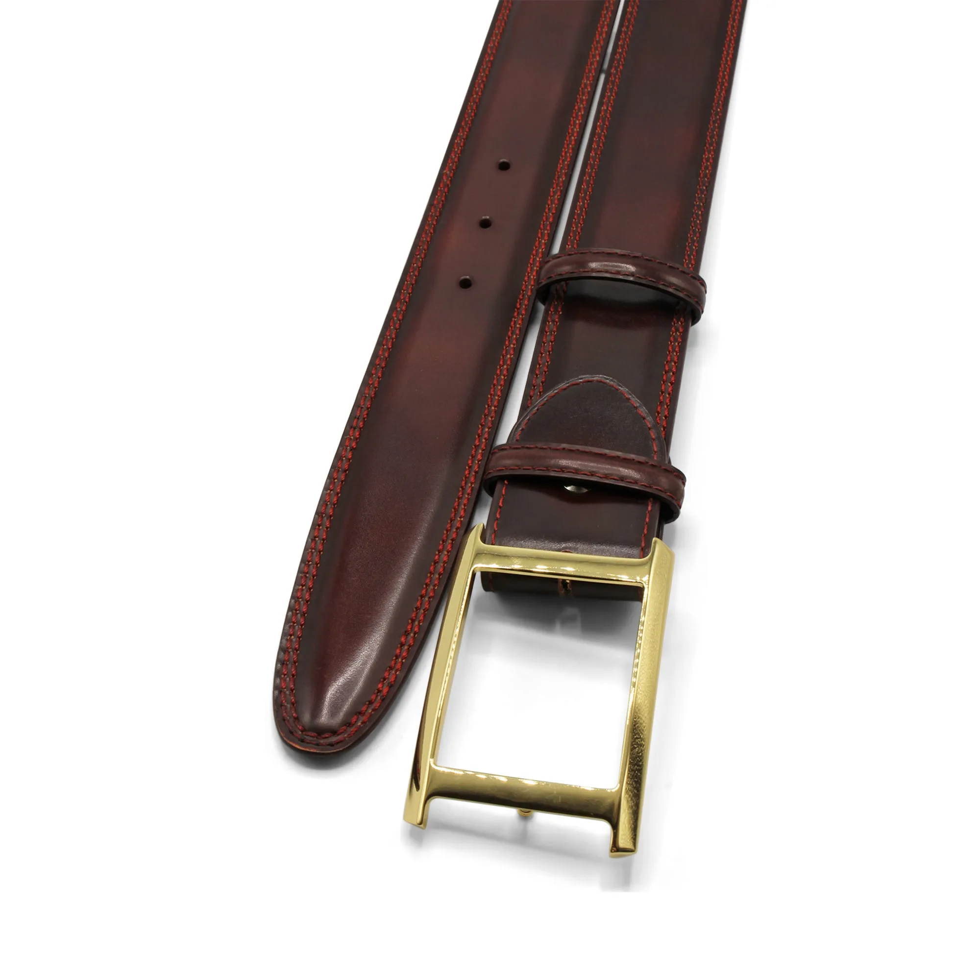 Bogart Welt Maple Hand Burnished Bevel Frame Belt