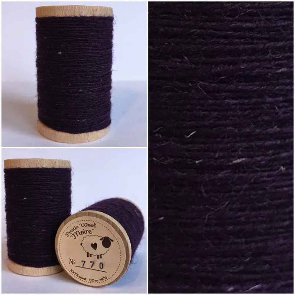 BRILLIANT VIOLET Hand Dyed Fat QUARTER Wool Fabric for Wool Applique and Rug Hooking
