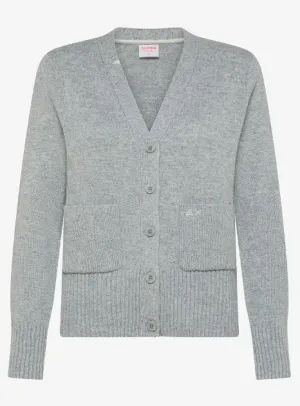 CARDIGAN SOLID L/S GRIGIO