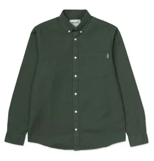 Carhartt WIP Dalton Shirt – Dark Fir – Heavy Rinsed