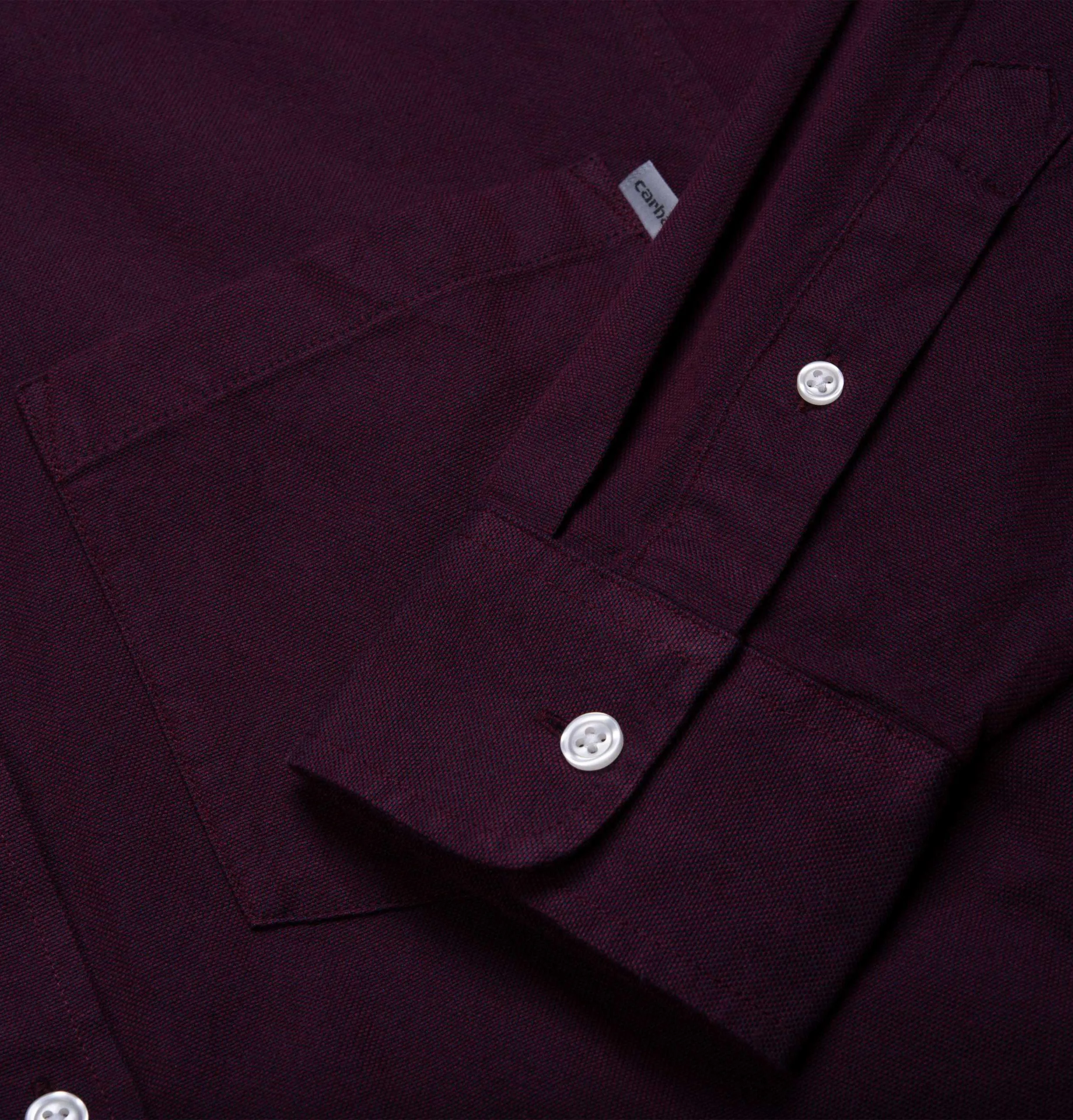 Carhartt WIP Dalton Shirt – Merlot – Heavy Rinsed