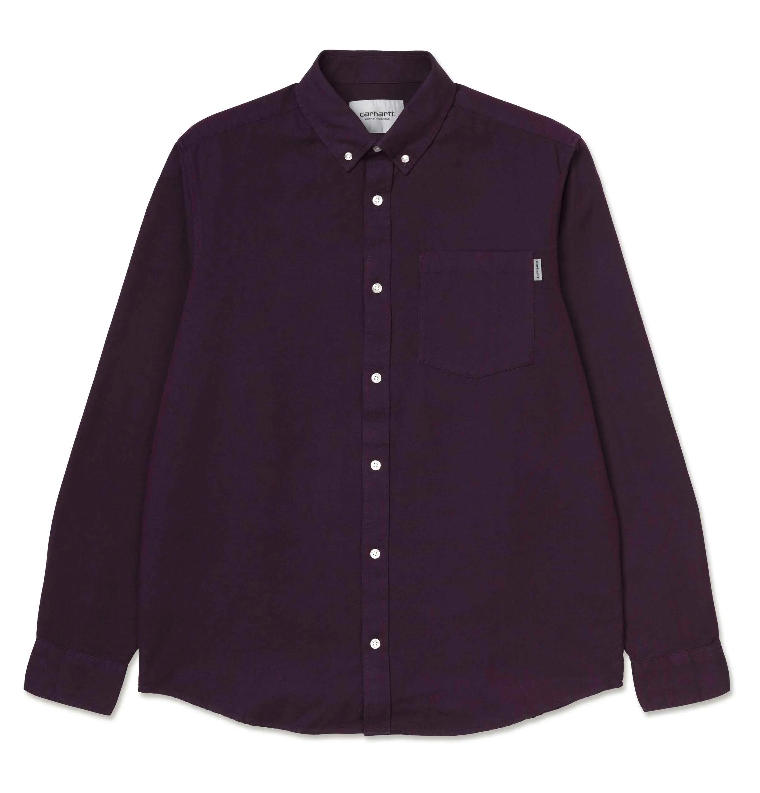 Carhartt WIP Dalton Shirt – Merlot – Heavy Rinsed
