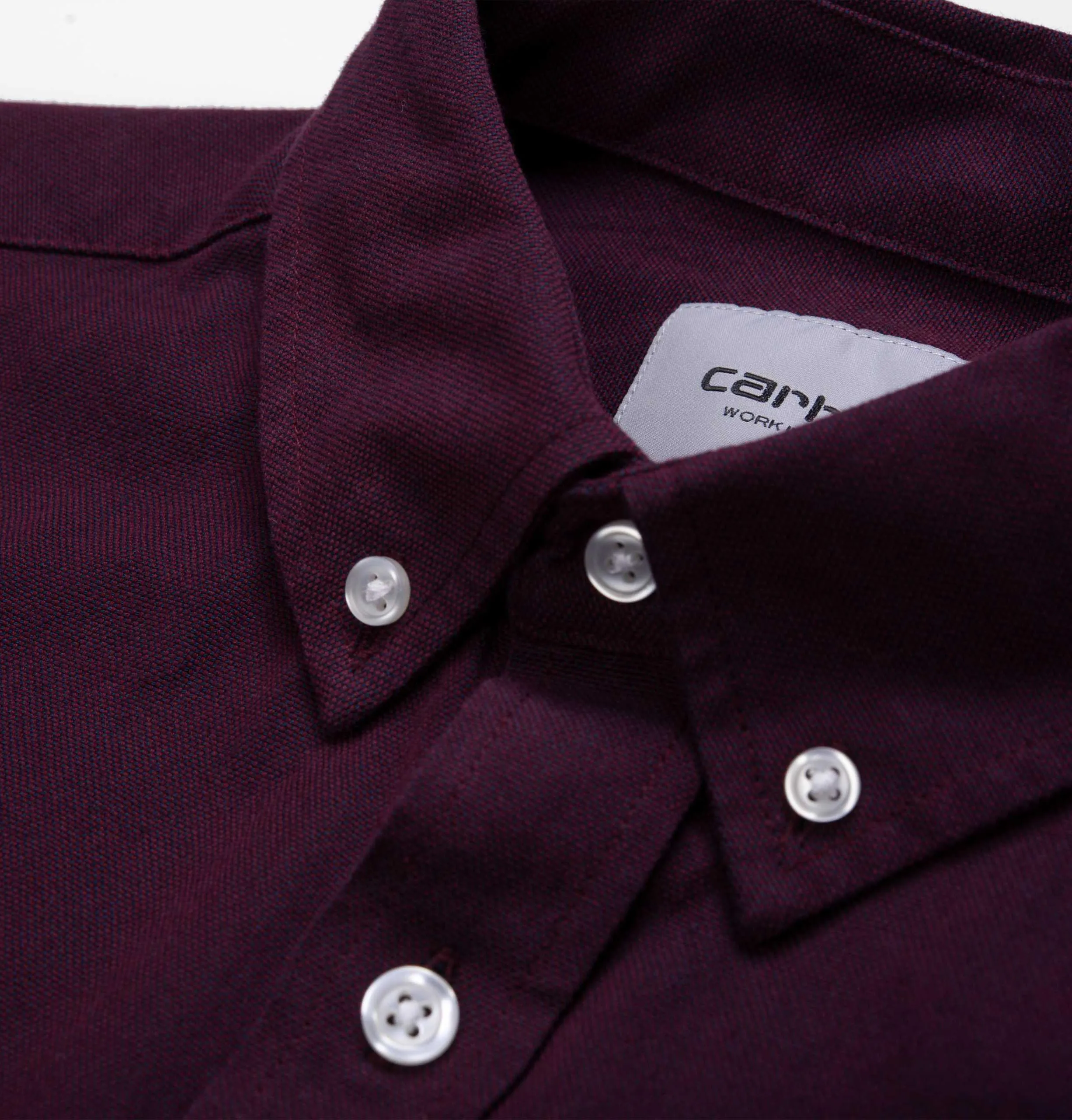 Carhartt WIP Dalton Shirt – Merlot – Heavy Rinsed