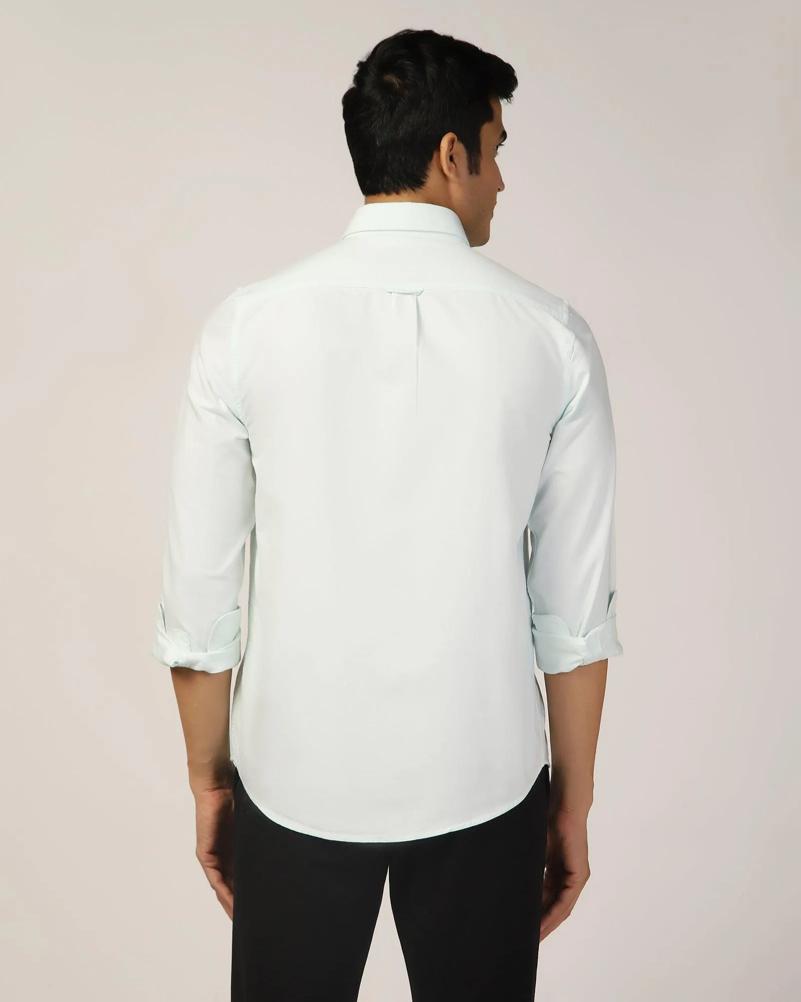 Casual Mint Solid Shirt - Molly