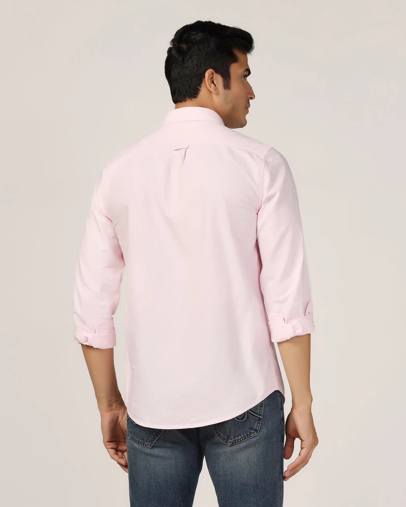 Casual Pink Solid Shirt - Molly
