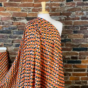 Checkerboard Plaid in Orange