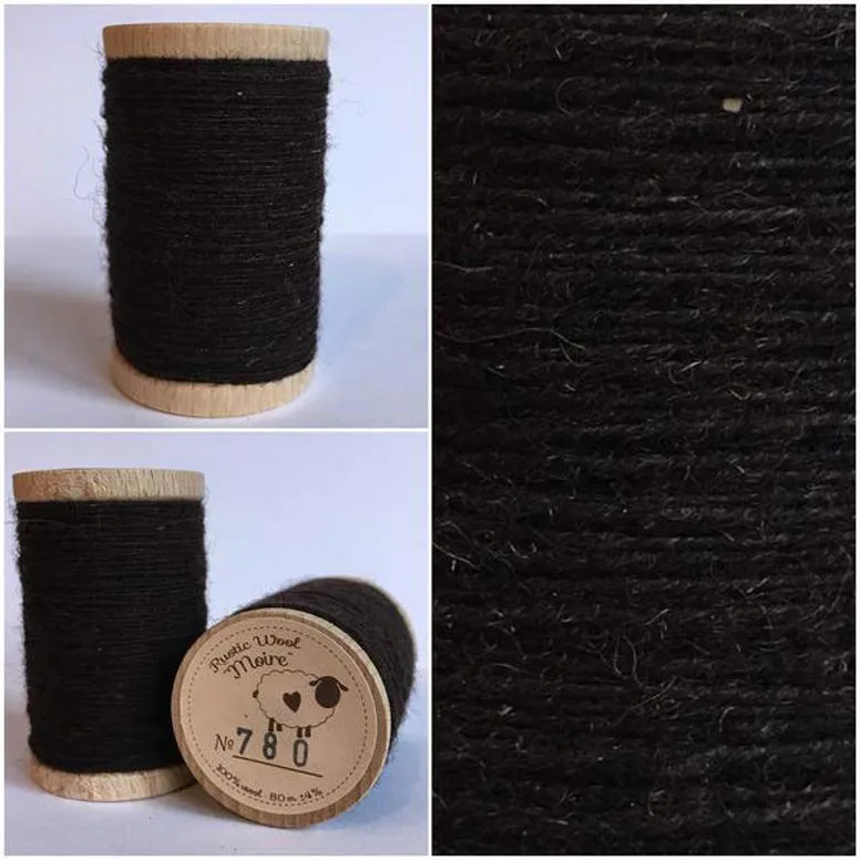 CHOCOLATE BROWN Hand Dyed Wool Bundle for Wool Applique and Rug Hooking