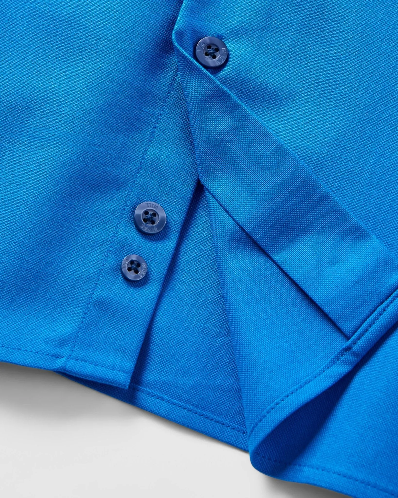 Cobalt Blue Oxford with Mind Maps Accents Button-Down Shirt