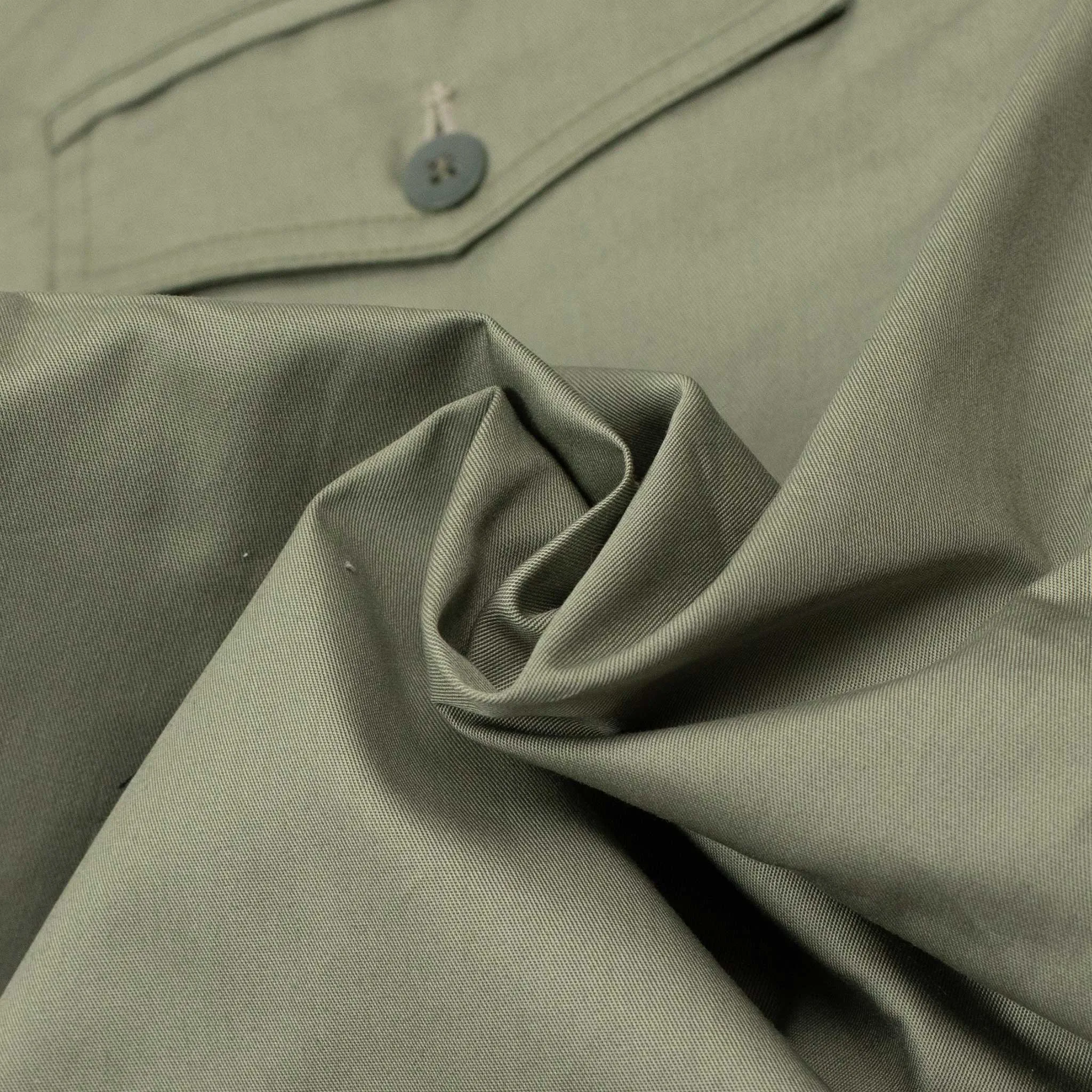 Comanche classic trousers in pale olive light cotton twill (restock)
