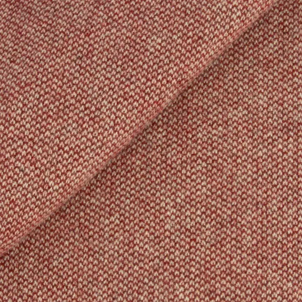 CRANBERRY & Natural Barley Corn Fat Quarter Yard, Felted Wool Fabric
