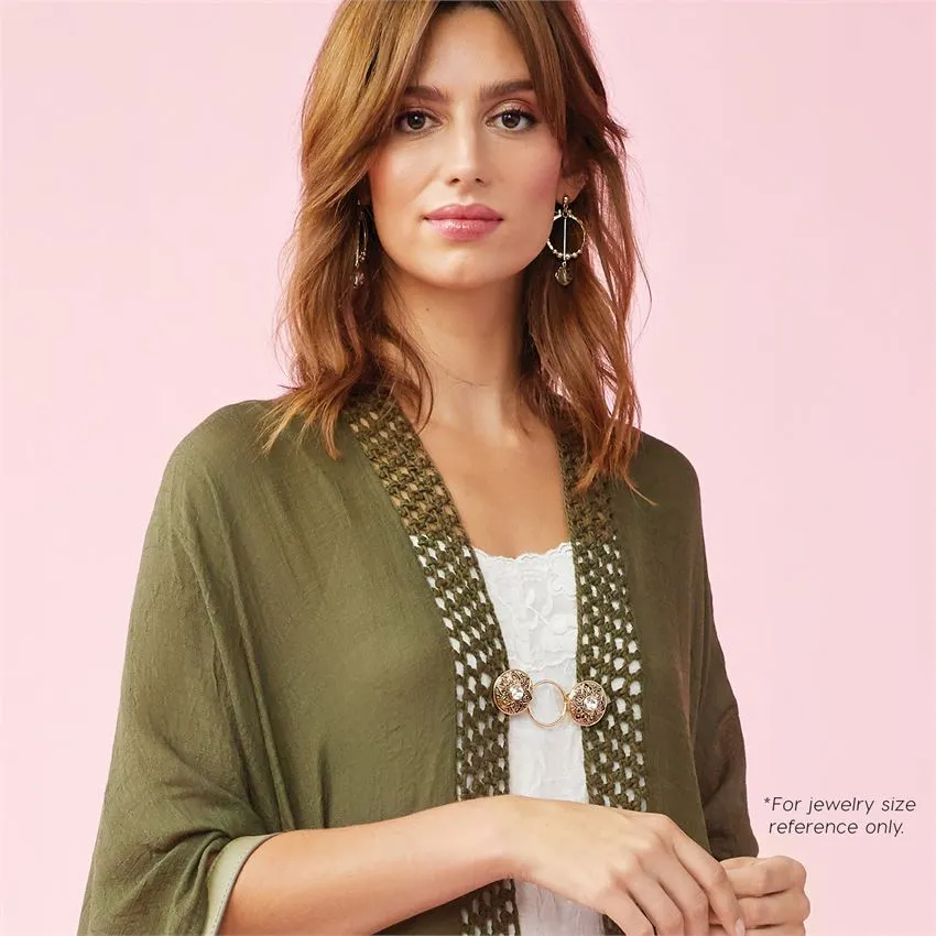 Embrace Fashion Fastener - Silver and Gold
