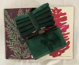 EVERGREEN Hand Dyed Wool Bundle for Wool Applique and Rug Hooking