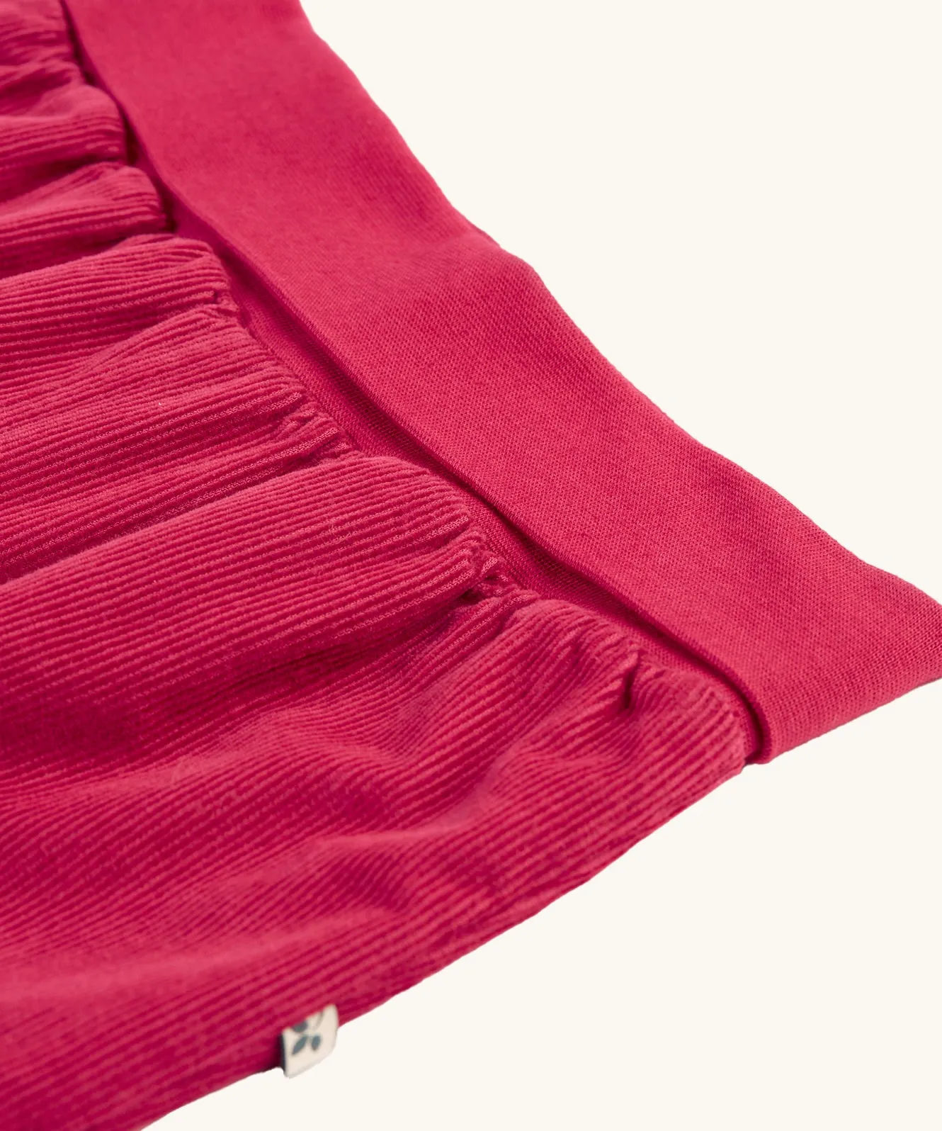 Frugi Carrot Corduroy Pull-Up Pants - Lingonberry Red