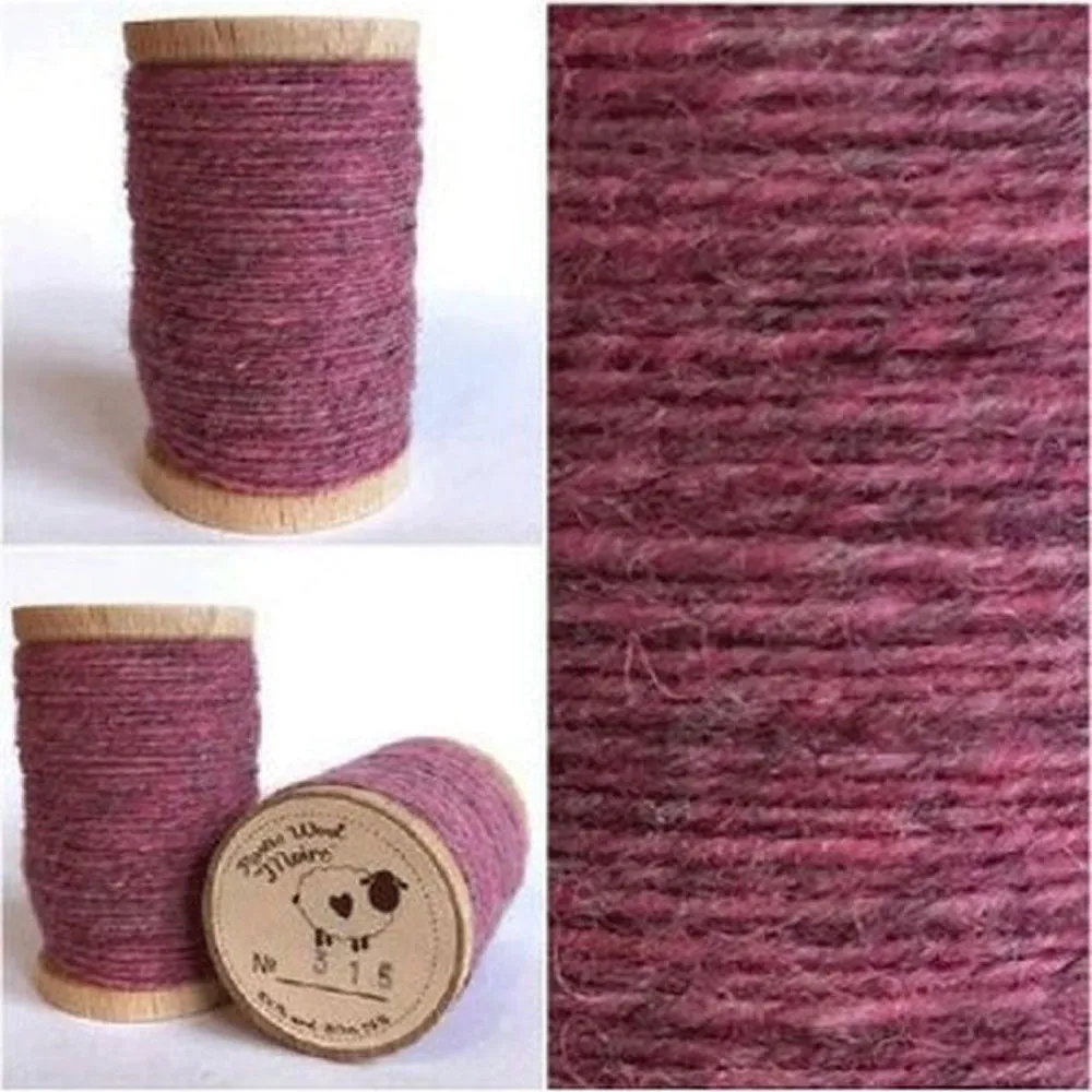 FUCHSIA Hand Dyed Wool Bundle for Wool Applique and Rug Hooking