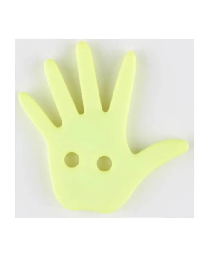 Hand 2-hole polyamide button - Size: 25 mm