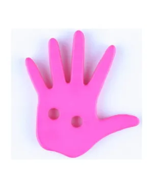 Hand 2-hole polyamide button - Size: 25 mm