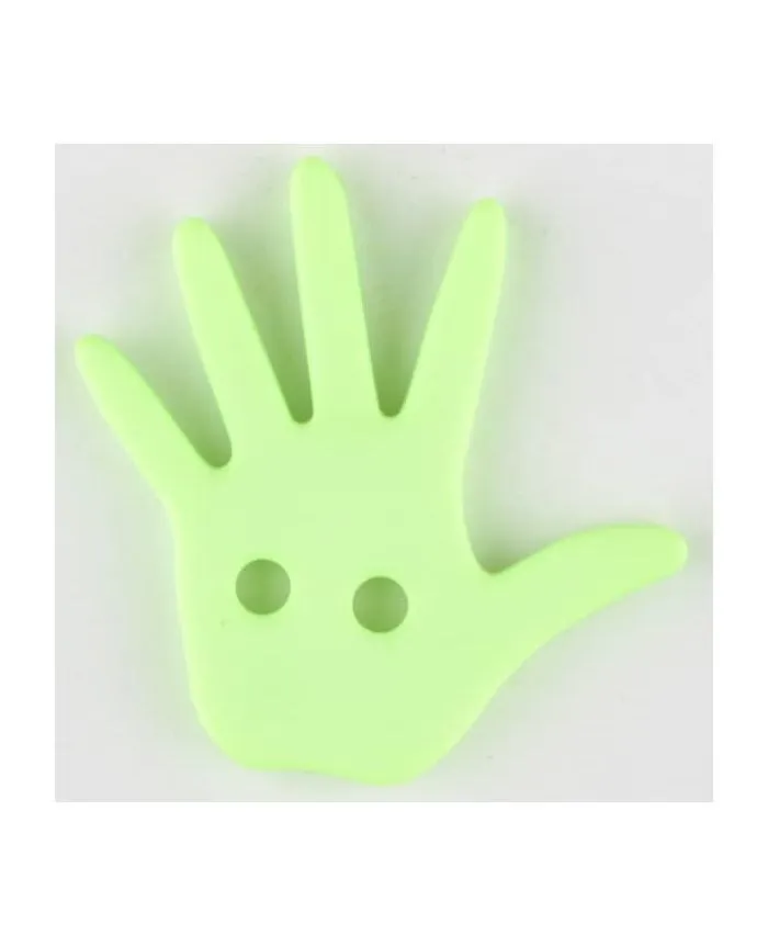 Hand 2-hole polyamide button - Size: 25 mm