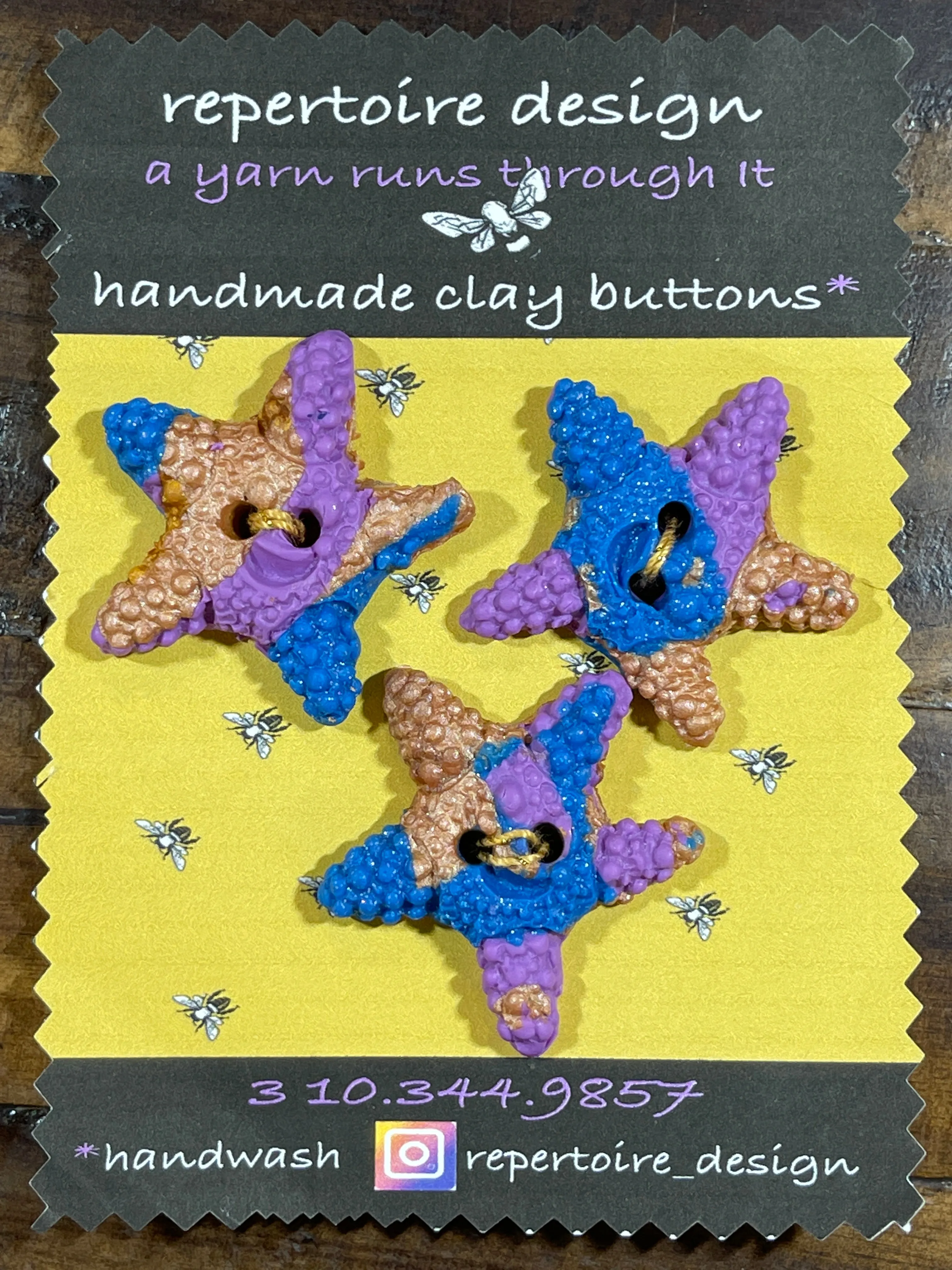 Handmade Clay Buttons