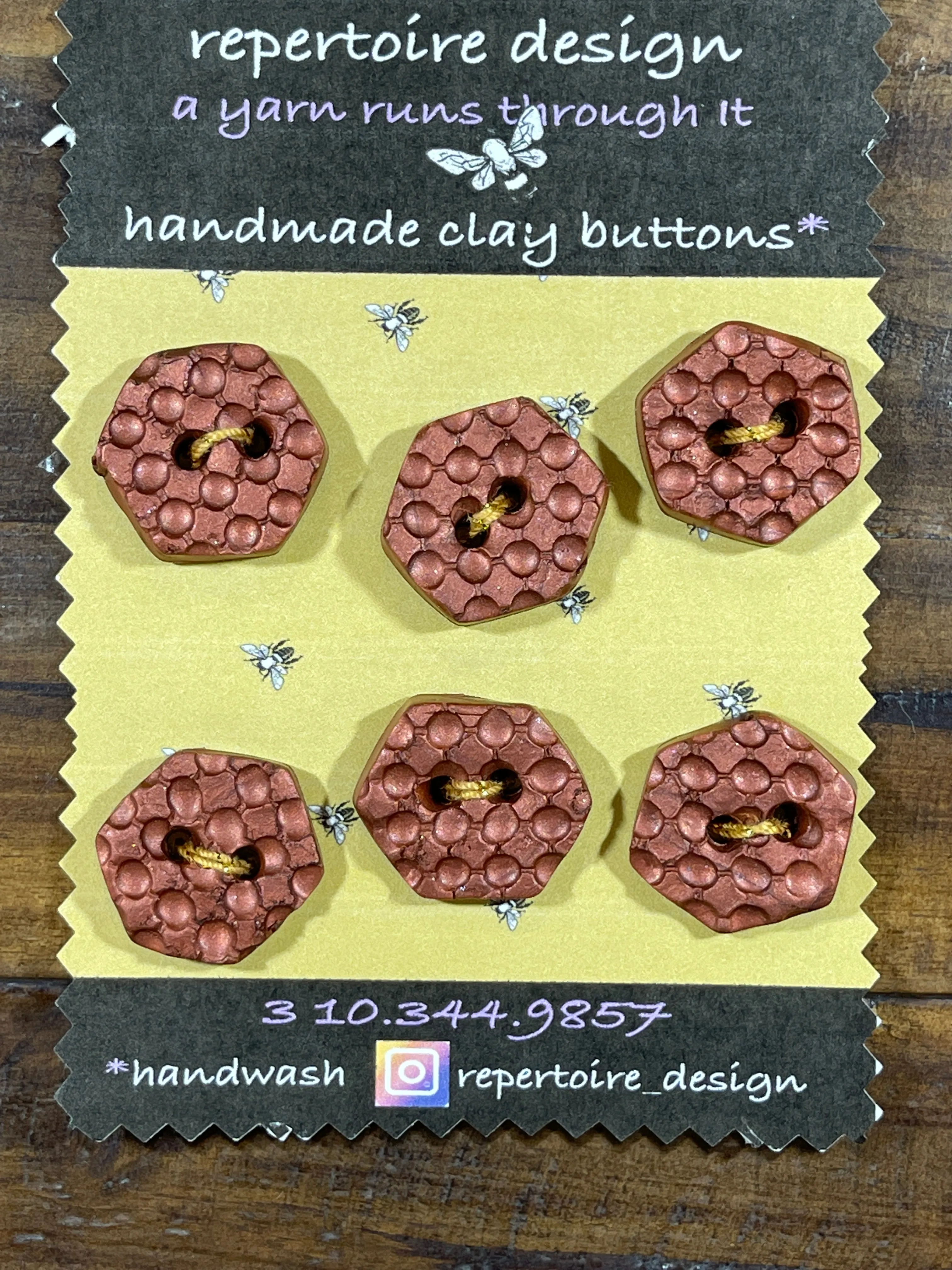 Handmade Clay Buttons