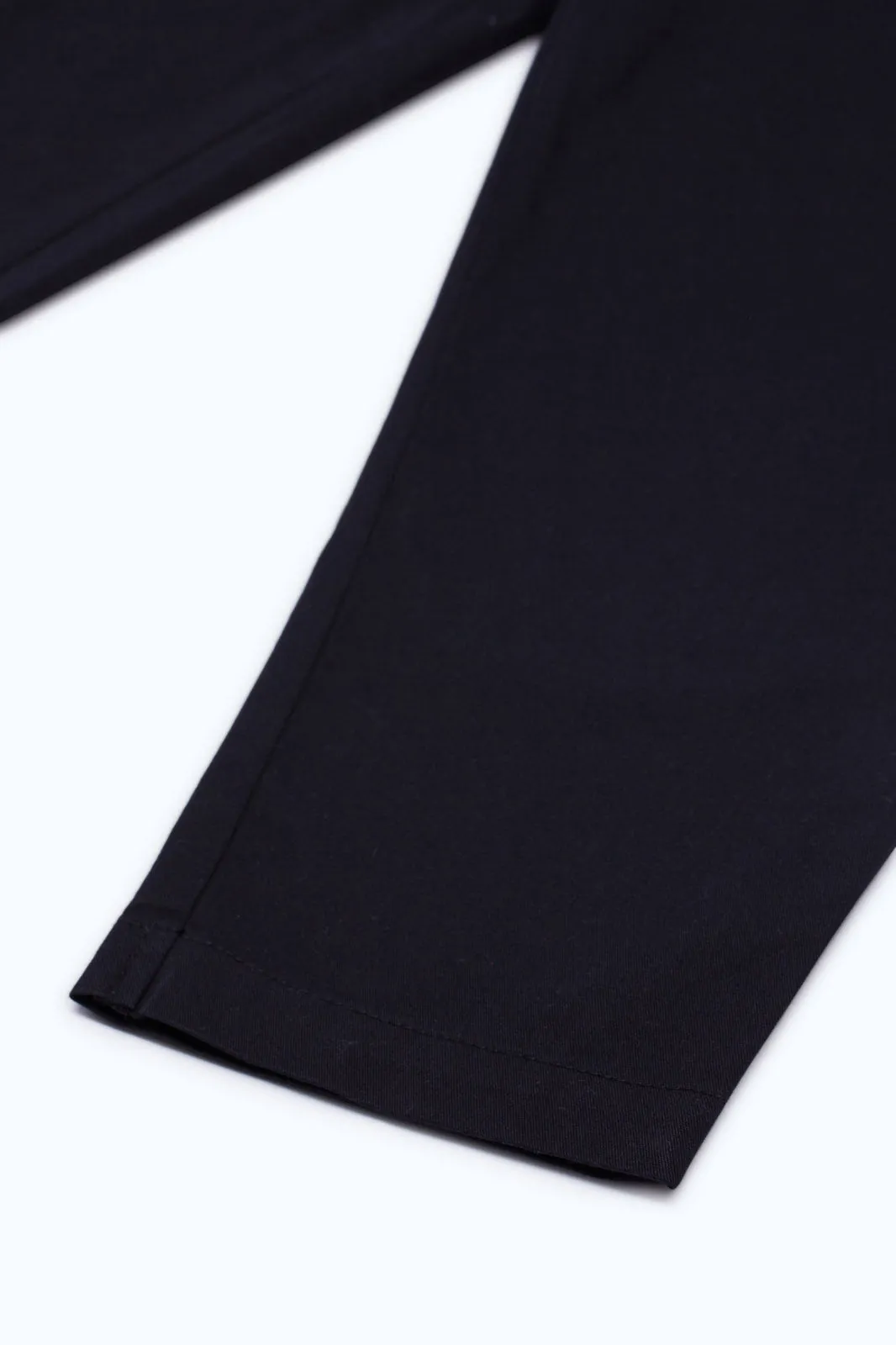 Infant Boys Black Plain Chino Trouser