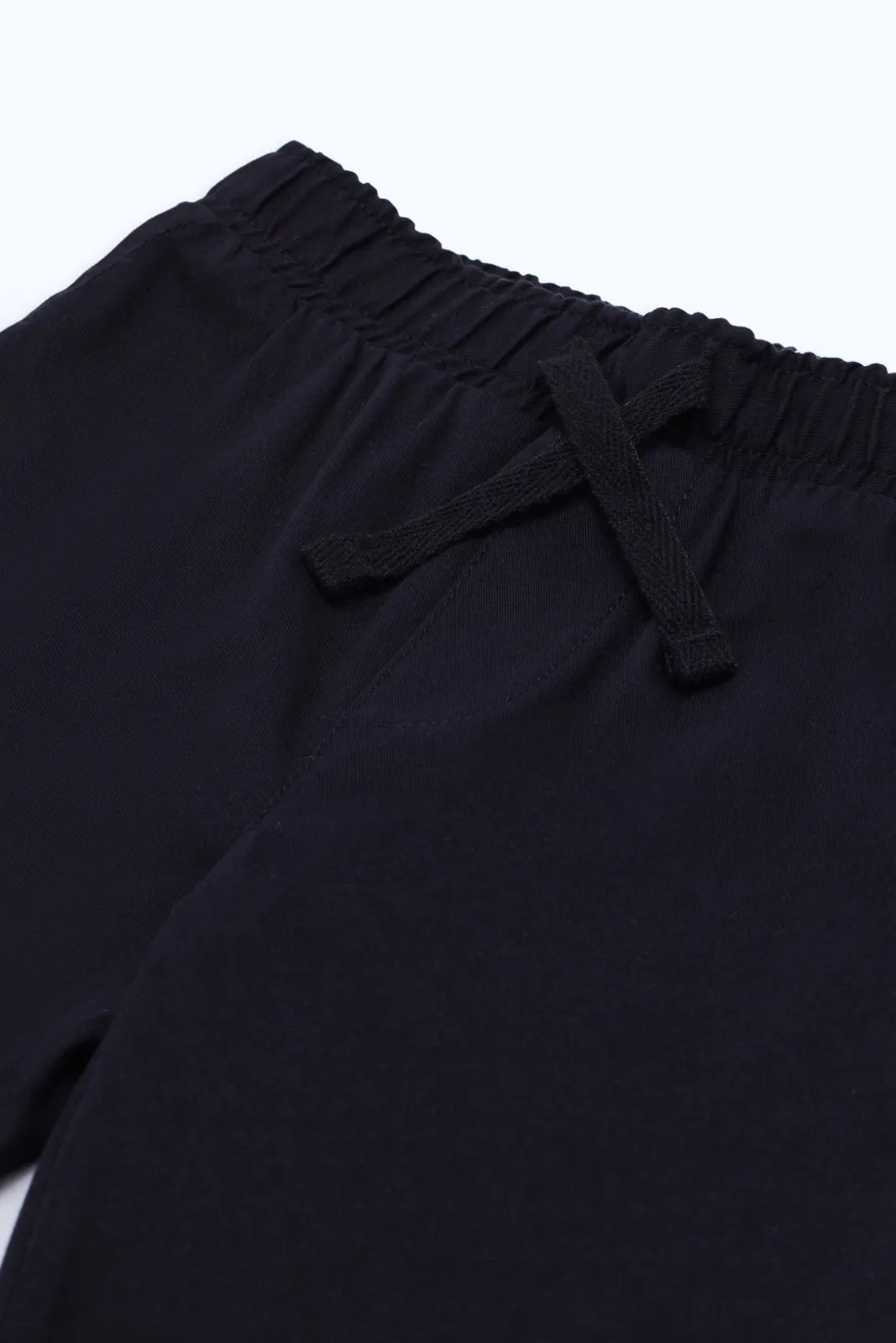 Infant Boys Black Plain Chino Trouser