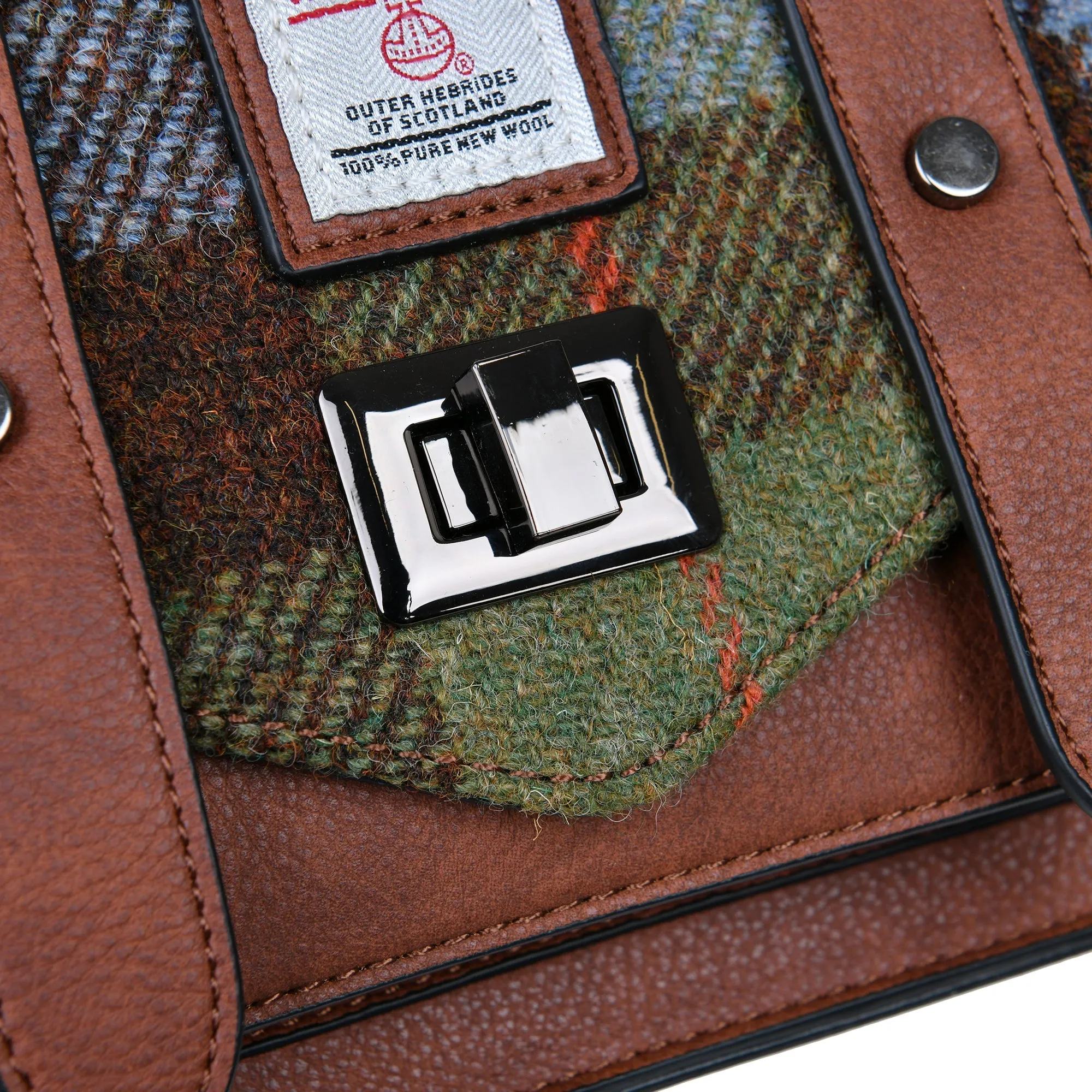 Mini Satchel Made with Genuine Harris Tweed by Islander