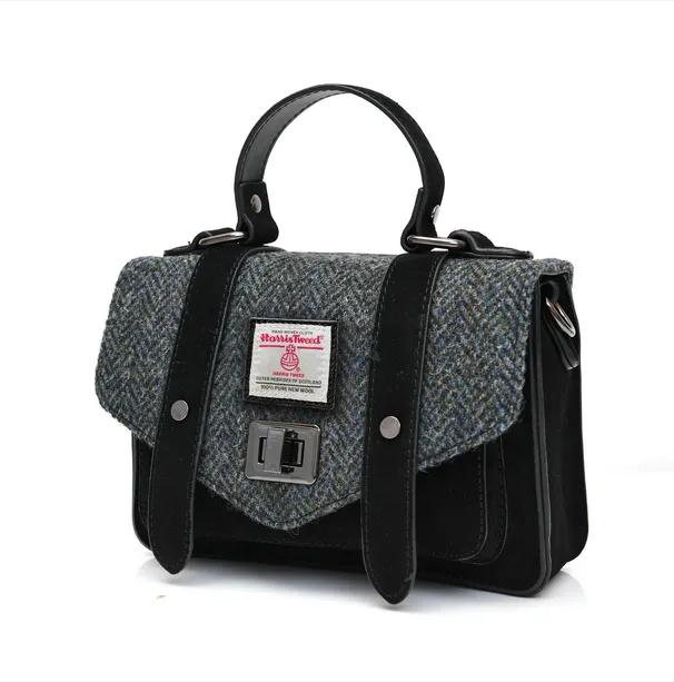 Mini Satchel Made with Genuine Harris Tweed by Islander