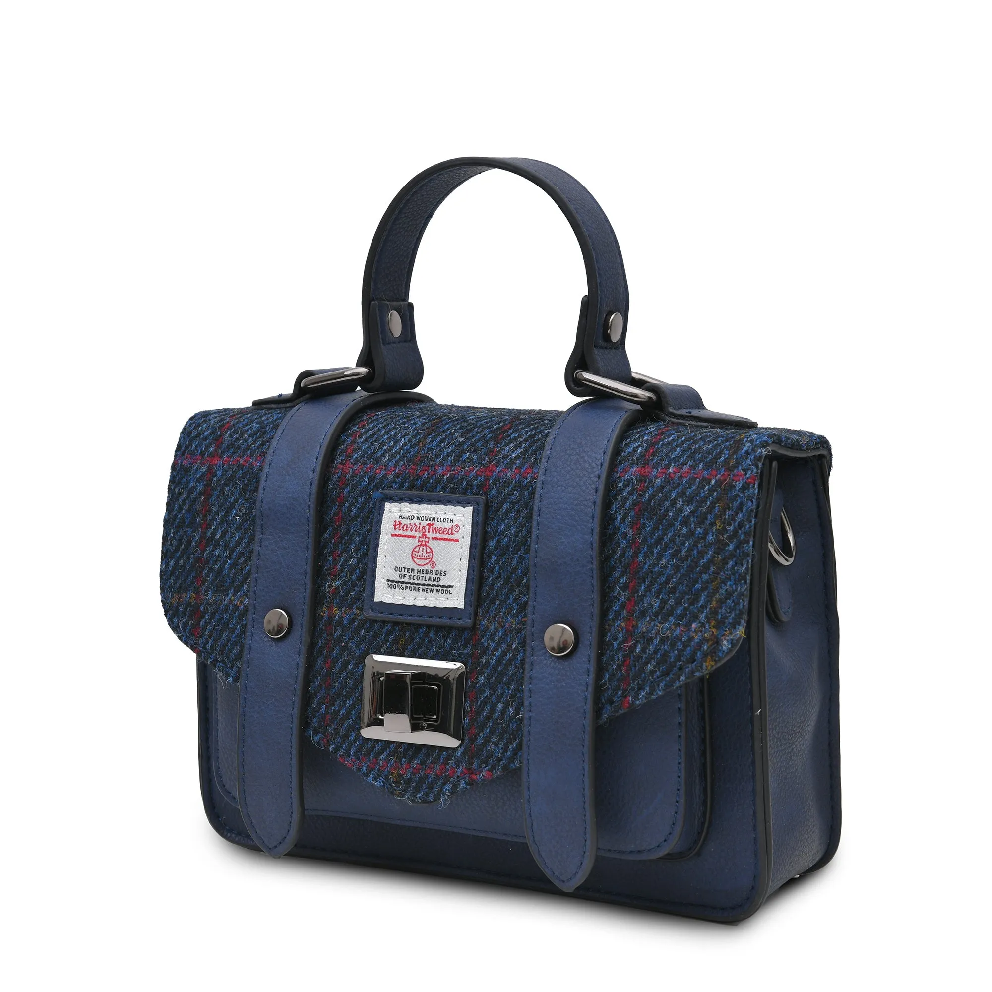 Mini Satchel Made with Genuine Harris Tweed by Islander