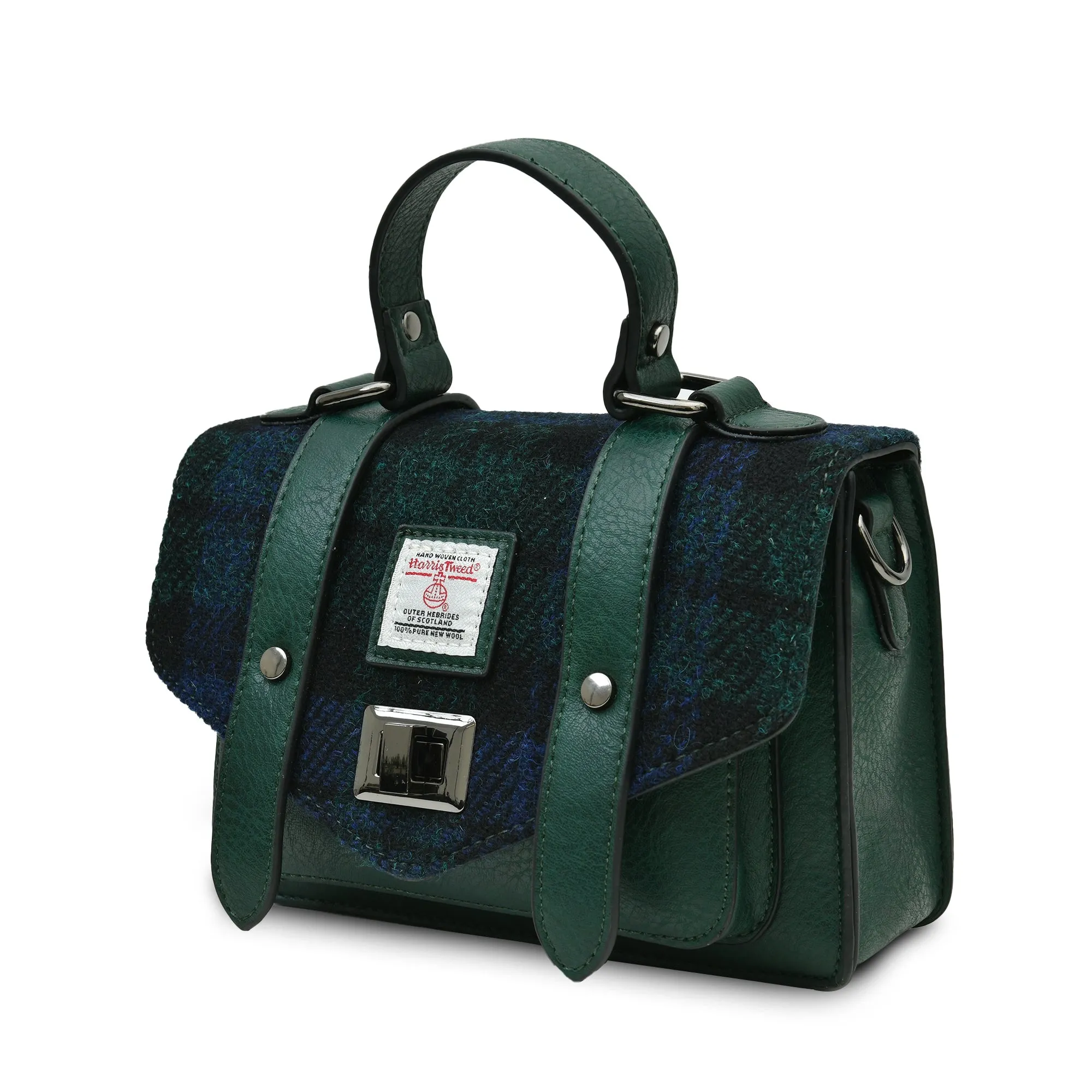 Mini Satchel Made with Genuine Harris Tweed by Islander