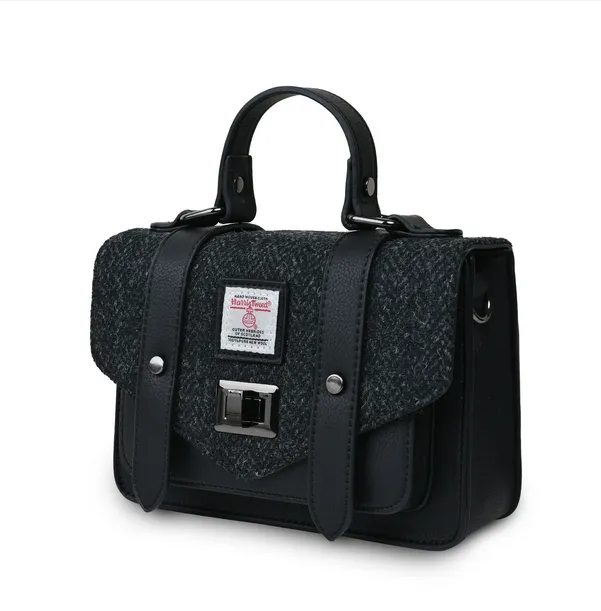 Mini Satchel Made with Genuine Harris Tweed by Islander