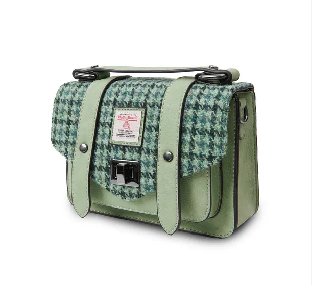 Mini Satchel Made with Genuine Harris Tweed by Islander