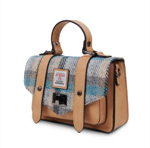Mini Satchel Made with Genuine Harris Tweed by Islander