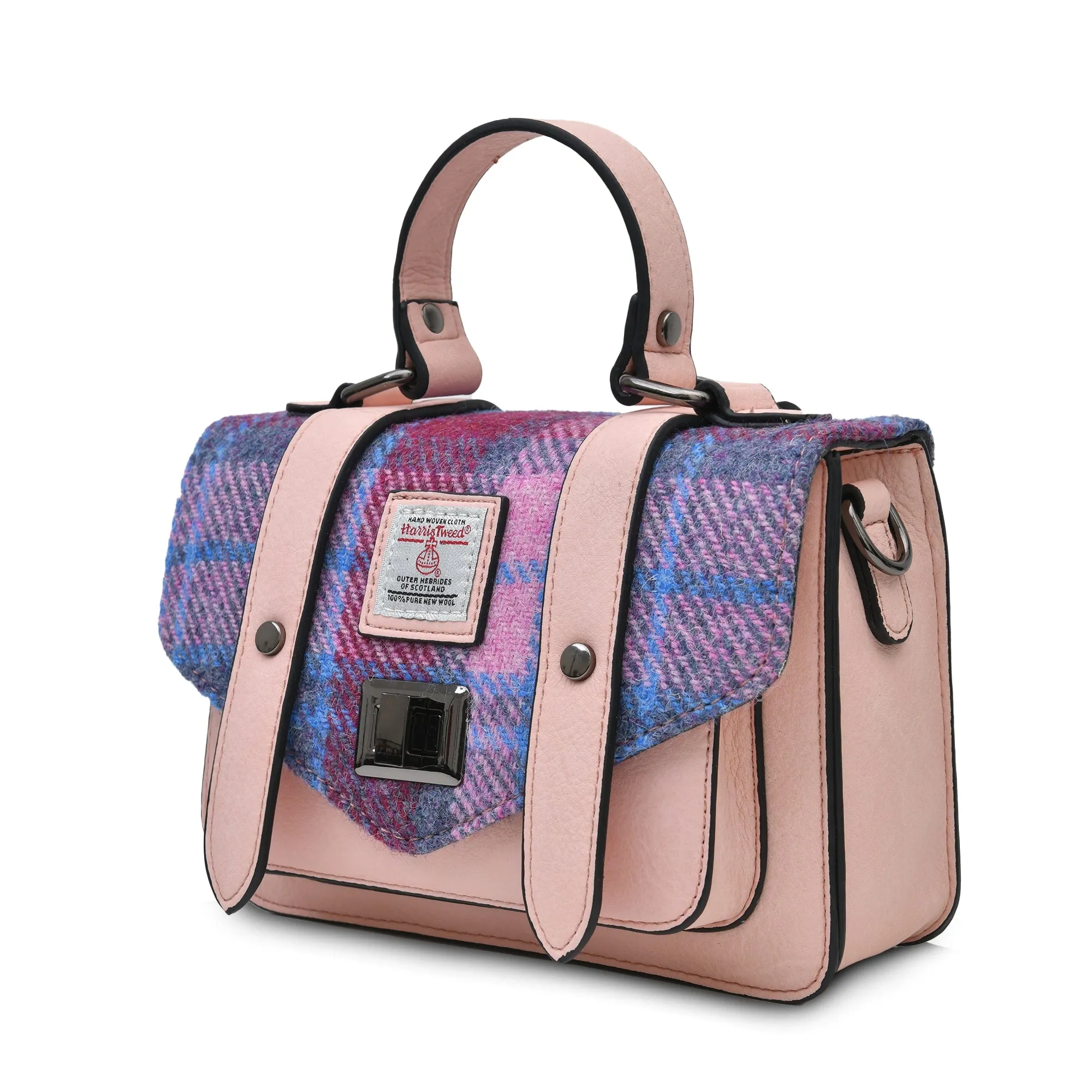 Mini Satchel Made with Genuine Harris Tweed by Islander