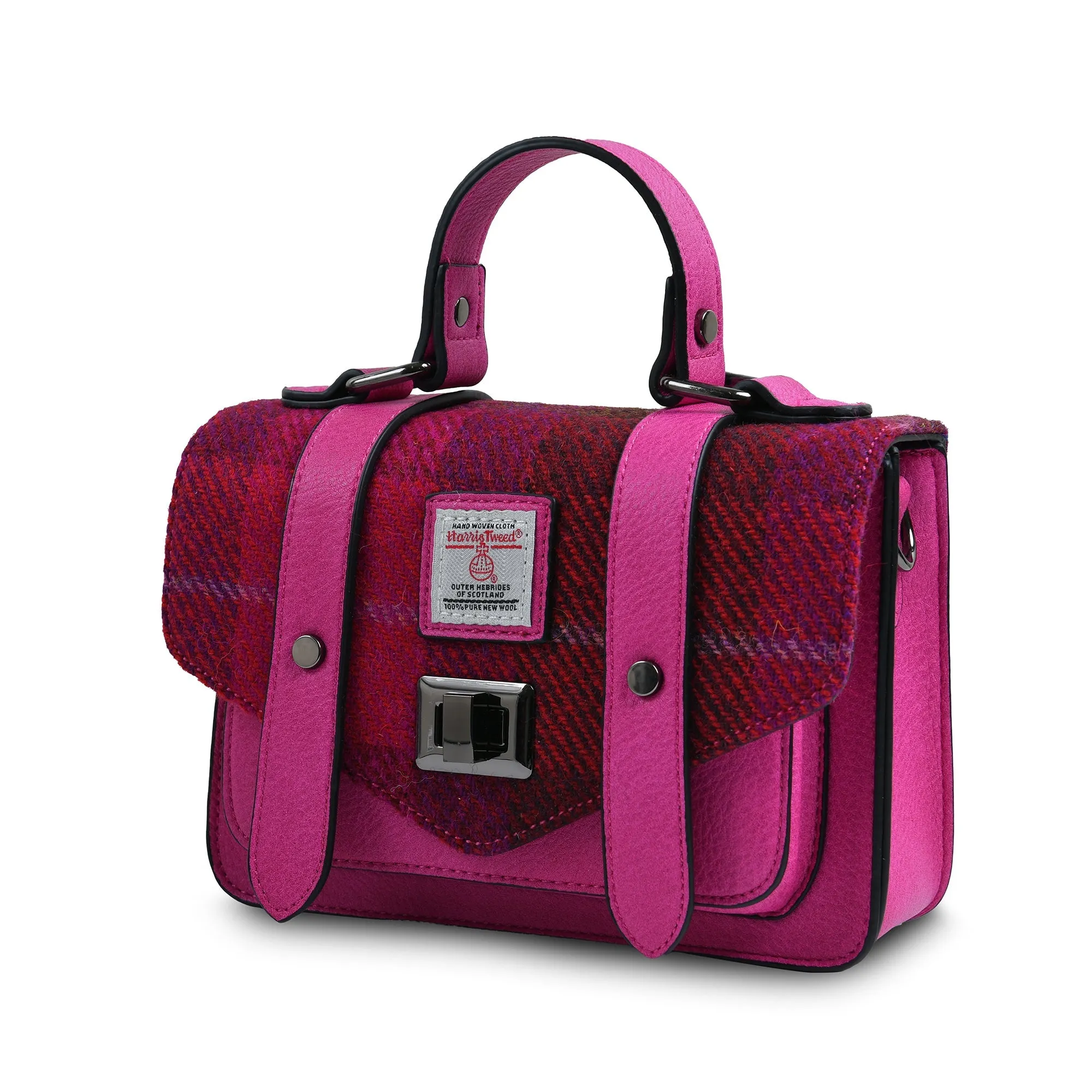 Mini Satchel Made with Genuine Harris Tweed by Islander