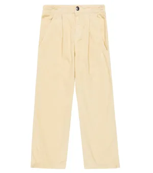 Kenzo cotton corduroy wide trousers, beige