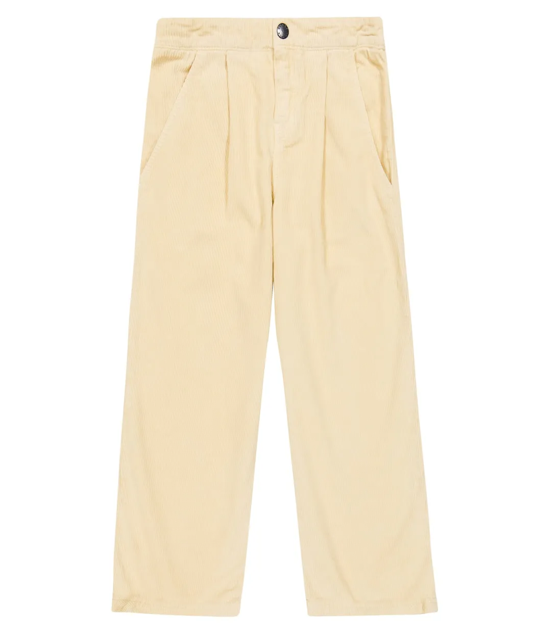 Kenzo cotton corduroy wide trousers, beige