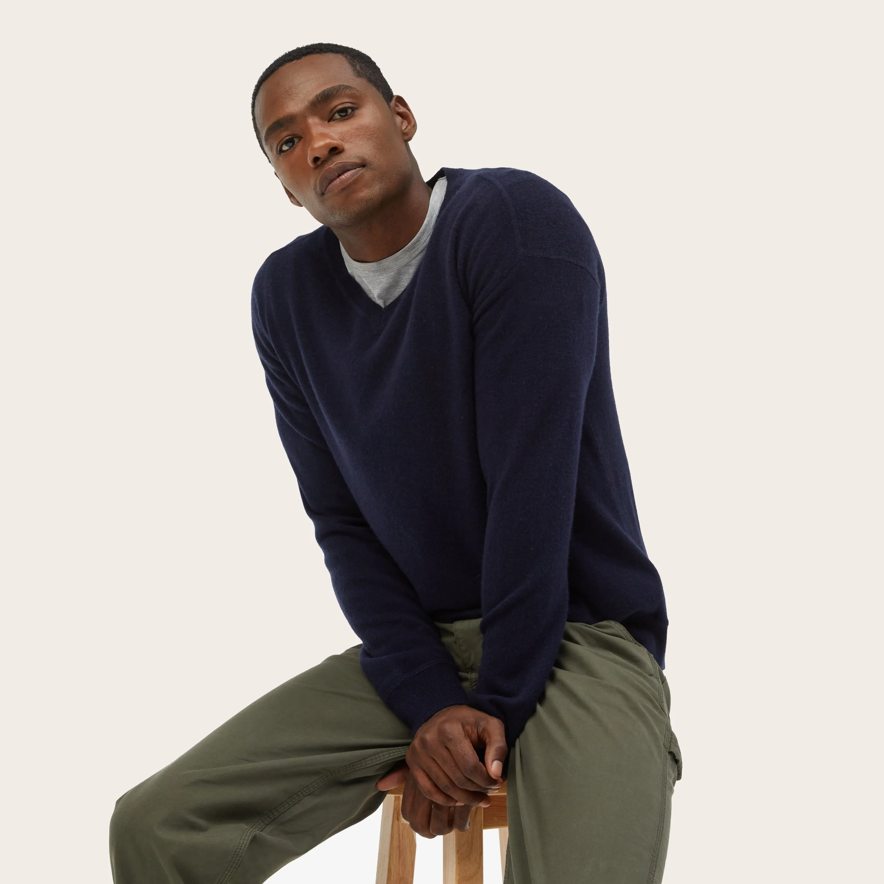 Liam Cashmere V-Neck Sweater