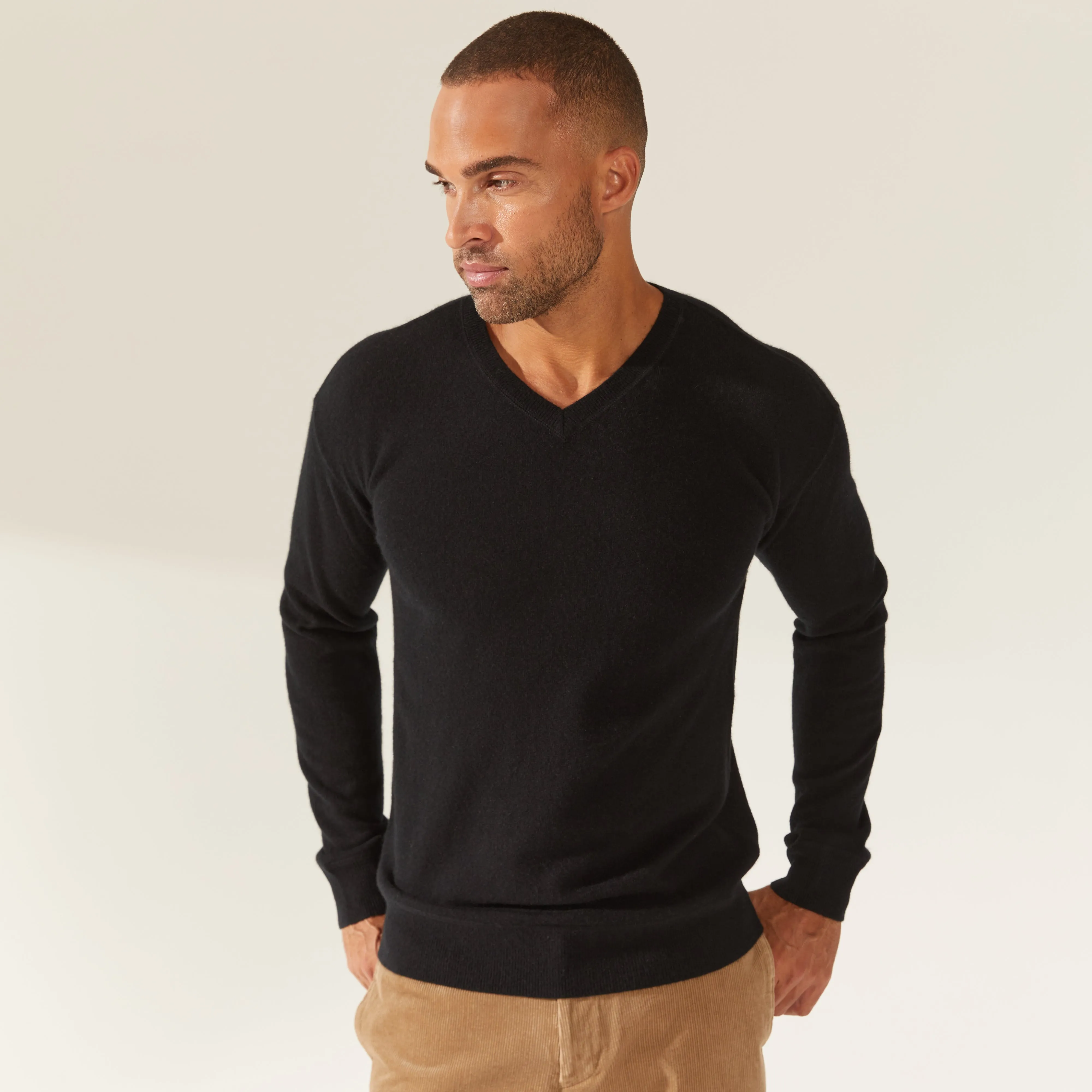 Liam Cashmere V-Neck Sweater