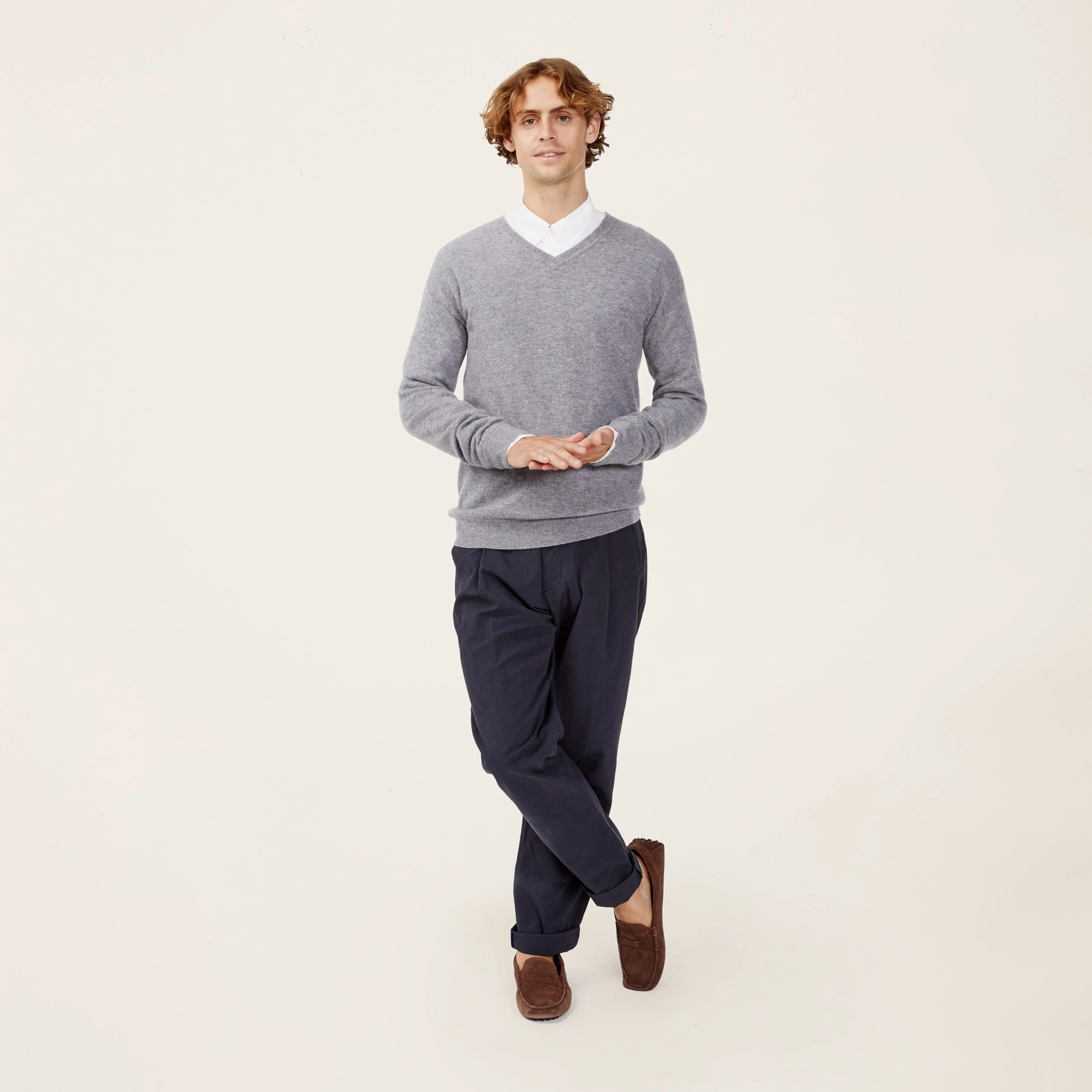 Liam Cashmere V-Neck Sweater