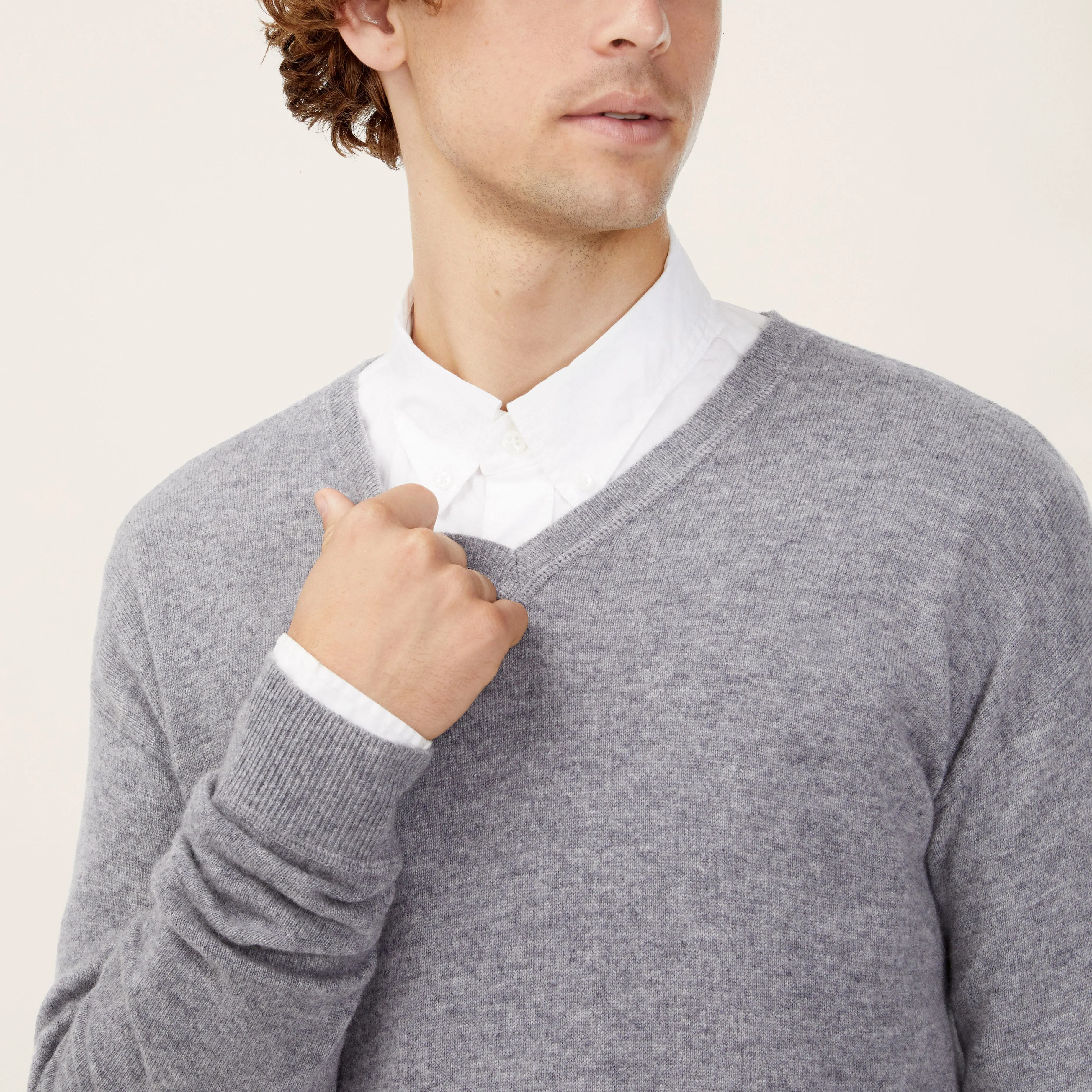 Liam Cashmere V-Neck Sweater