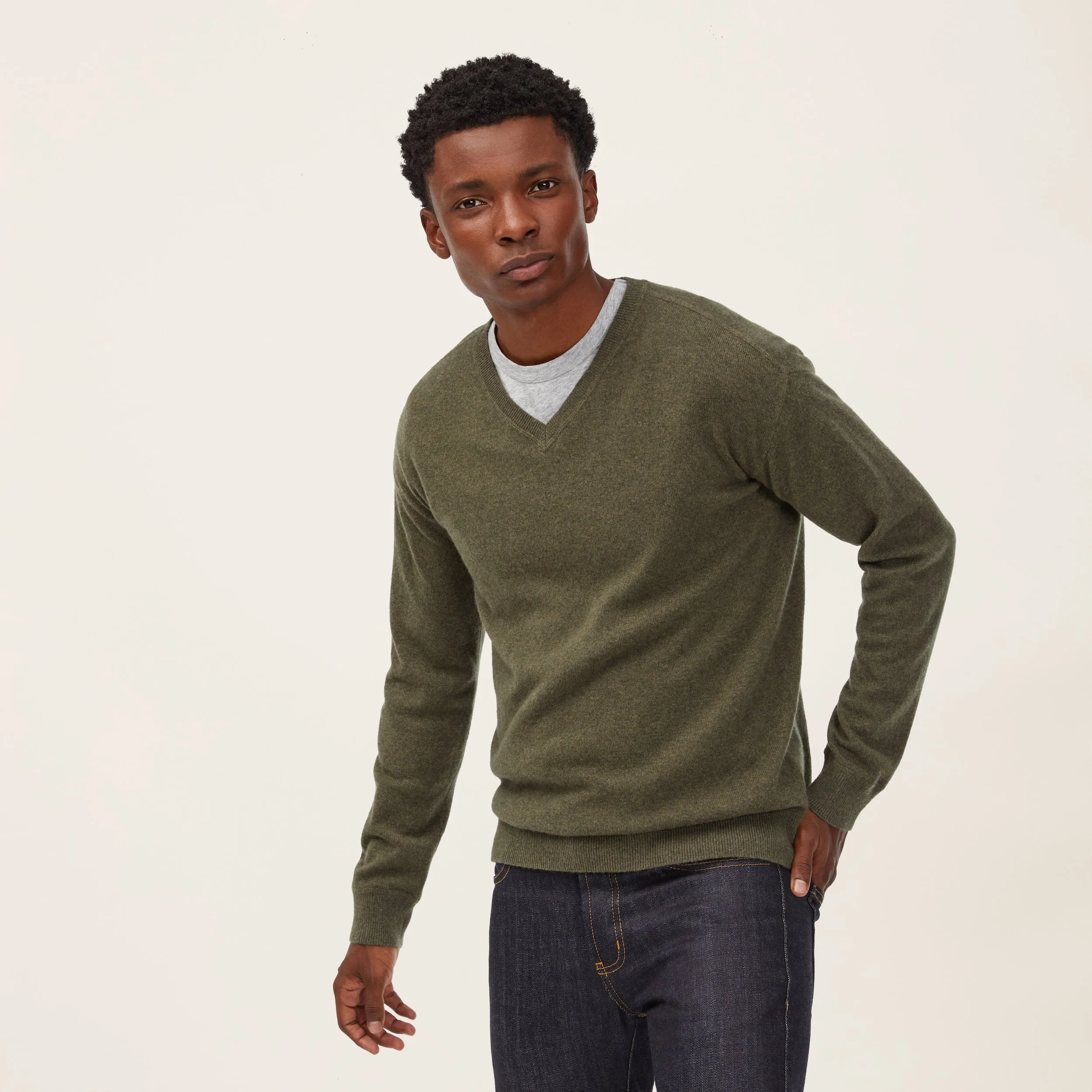 Liam Cashmere V-Neck Sweater