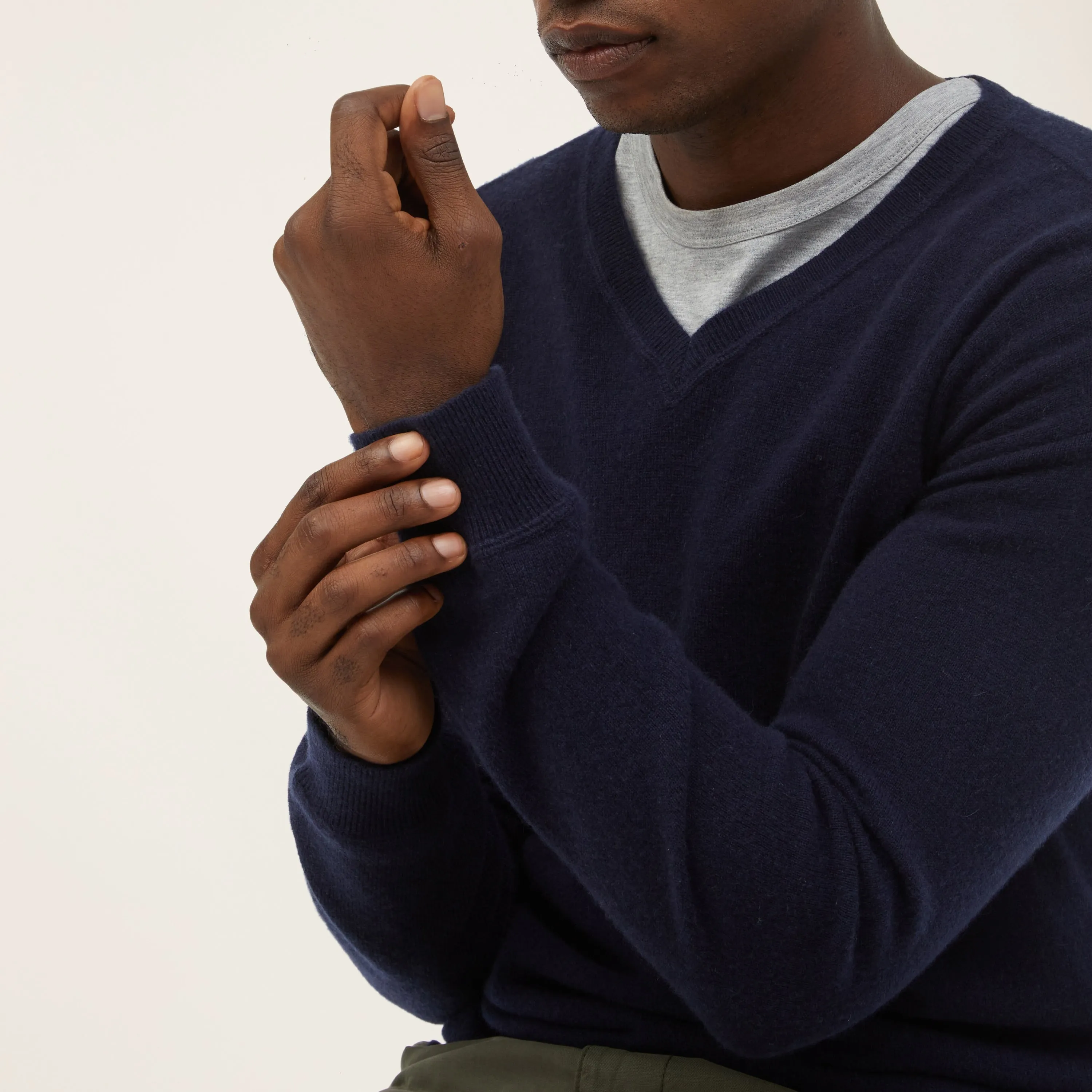 Liam Cashmere V-Neck Sweater