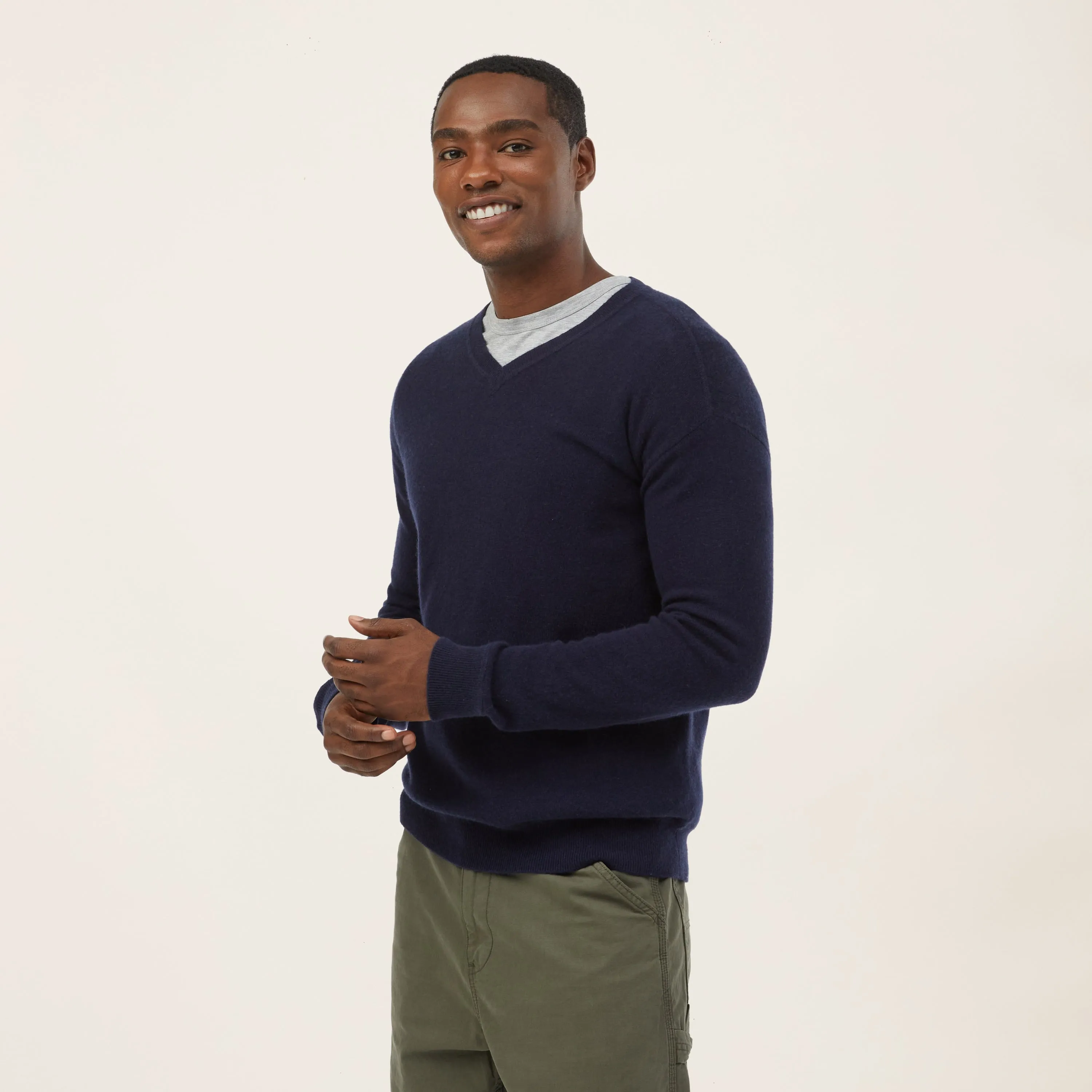 Liam Cashmere V-Neck Sweater