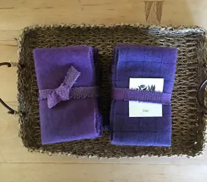LILAC Hand Dyed Wool Bundle for Wool Applique and Rug Hooking