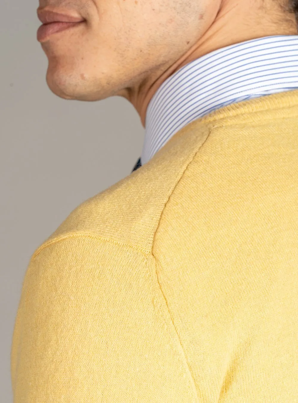 Maglia Scollo a V in Lana Cashmere - Dark